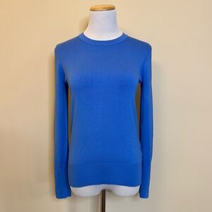 Zara Blue Knit Sweater Size Small Long Sleeve Minimalist Classic Chic